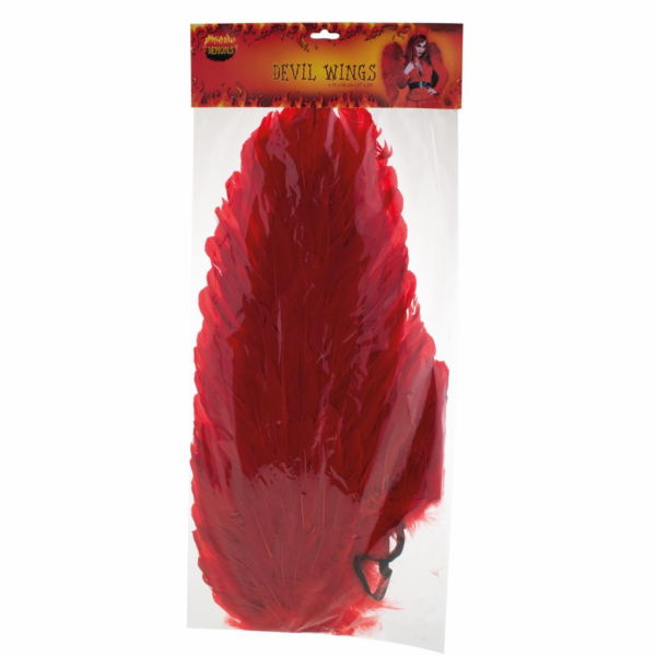 Křídla s červeným peřím