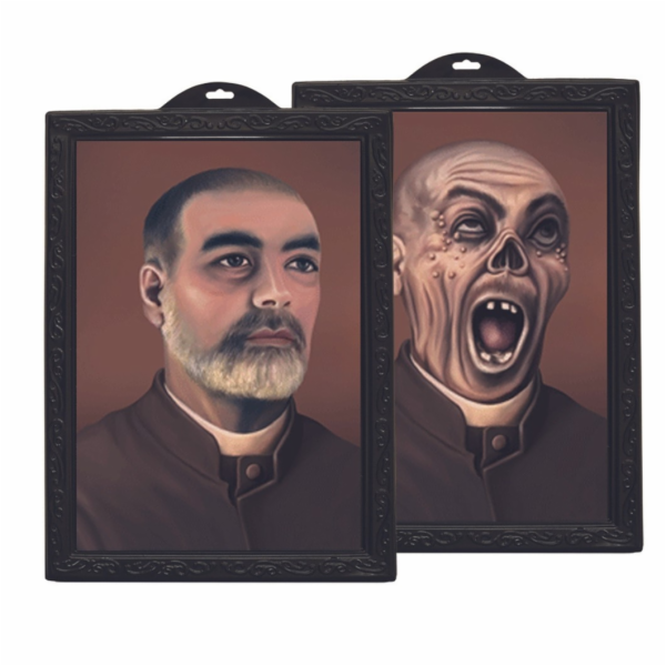 Halloween fotorámeček hologram kněz