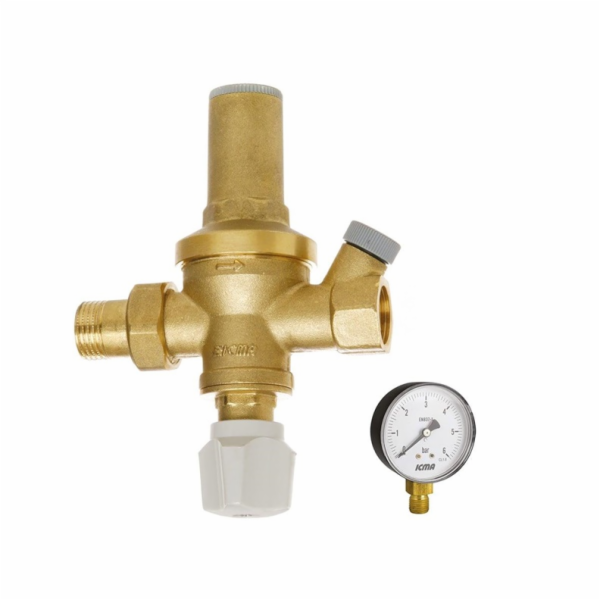 Plnicí ventil ICMA P20 1/2", s manometrem