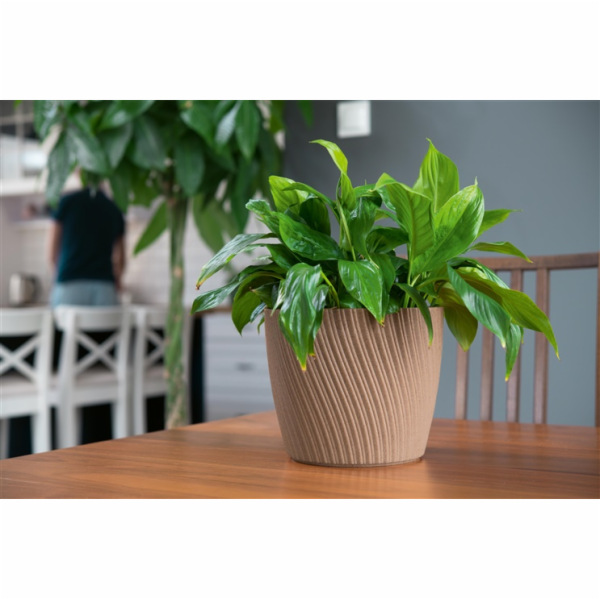 Hrnec Form Plast Mika Petit Eco, H 14,8 cm, hnědý