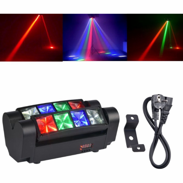 LIGHT4ME Spider MKII Turbo - 8x3W RGBW LED efekt