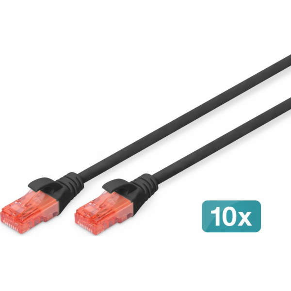 Digitus propojovací kabel CAT 6 U/UTP-LSZH10P propojovací...