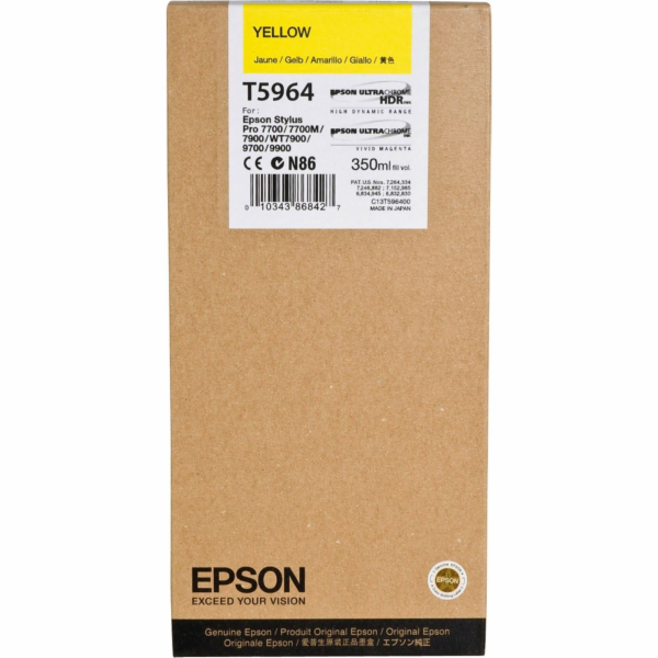 Epson Tintenpatrone yellow T 596  350 ml             T 5964