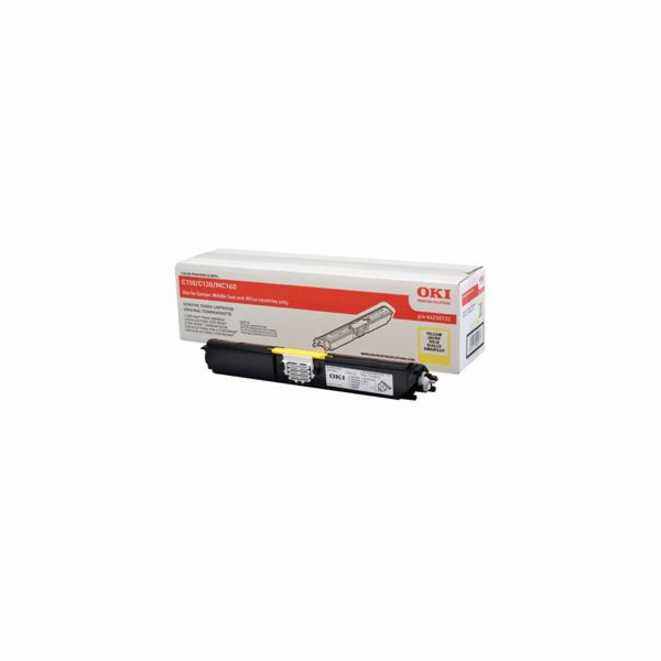 44250721 OKI Toner yellow pre C110/130n (2.500 stran) /MC160