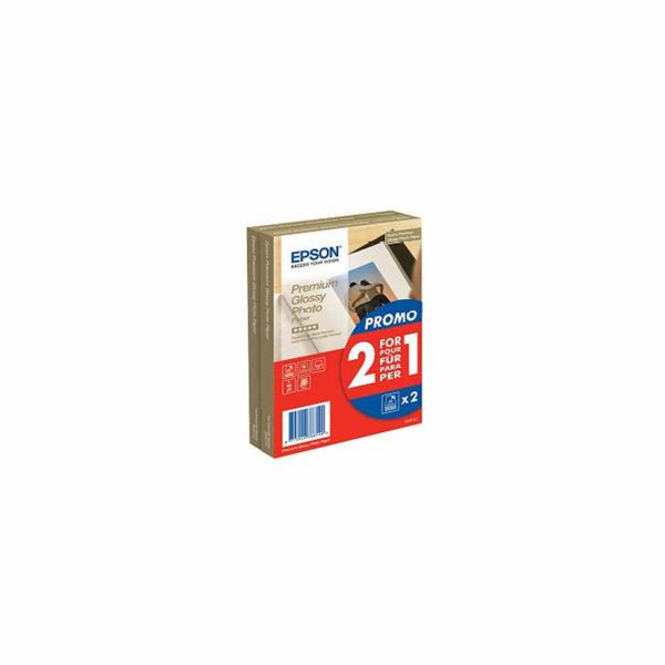 Paper Premium Glossy Photo 10x15 255g/m2 (2x40 sheet) 2 z...