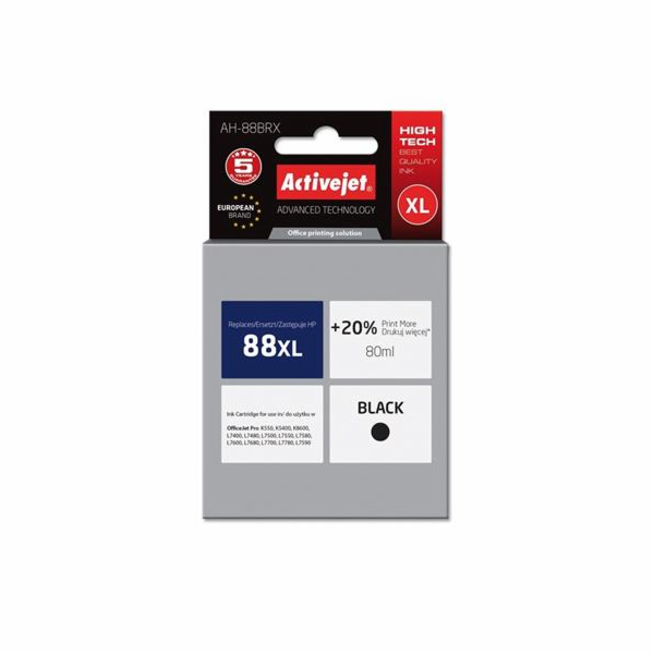 ActiveJet inkoust HP 9396 Large Black ref. no88, 80 ml   ...