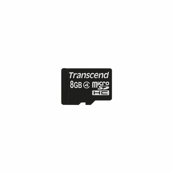 TRANSCEND MicroSDHC karta 8GB Class 4, bez adaptéru