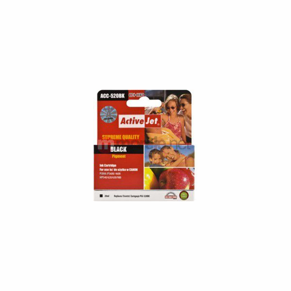 Activejet Inkoust ACC-520BN (náhrada za Canon PGI-520BK; ...