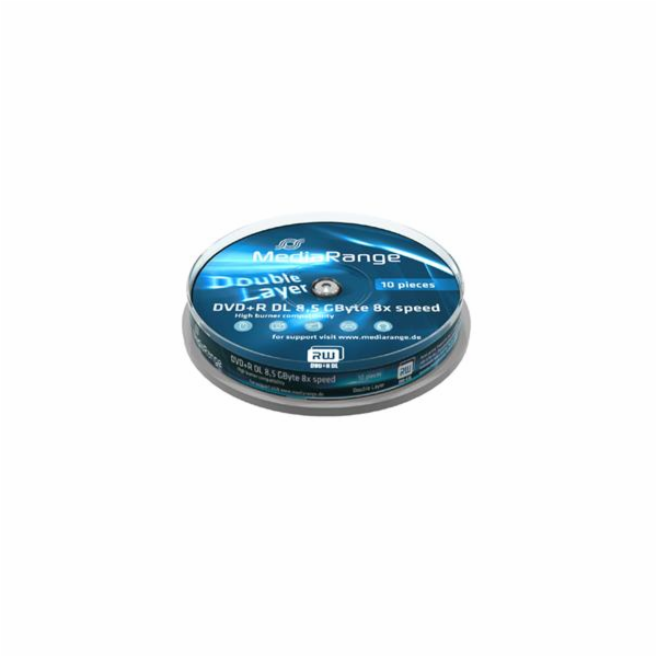 MEDIARANGE DVD+R 8,5GB 8x Dual Layer spindl 10ks