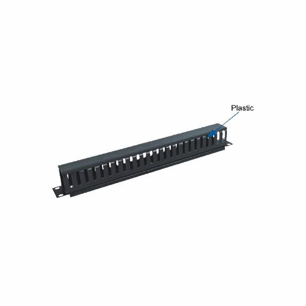 OCRACK 19" vyvazovací panel 1U jednostranná, plastová liš...