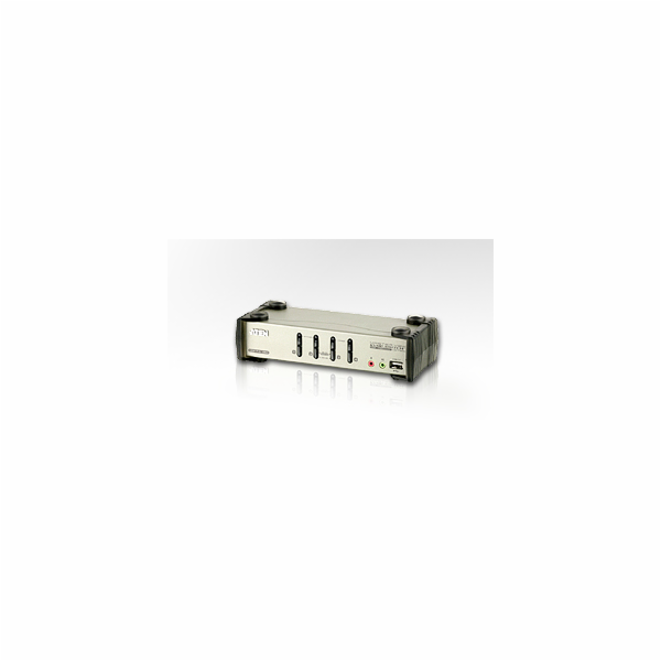 Aten CS-84U-AT 4-Port PS/2-USB KVM Switch, 4x Custom KVM ...