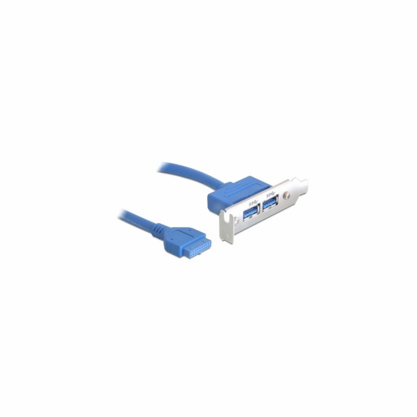Delock záslepka 1x interní 19pin USB 3.0  > 2 x USB 3.0-A...