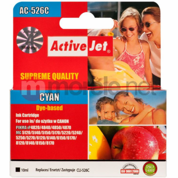 ActiveJet inkoust Canon CLI-526C, 10 ml,  new    ACC-526C