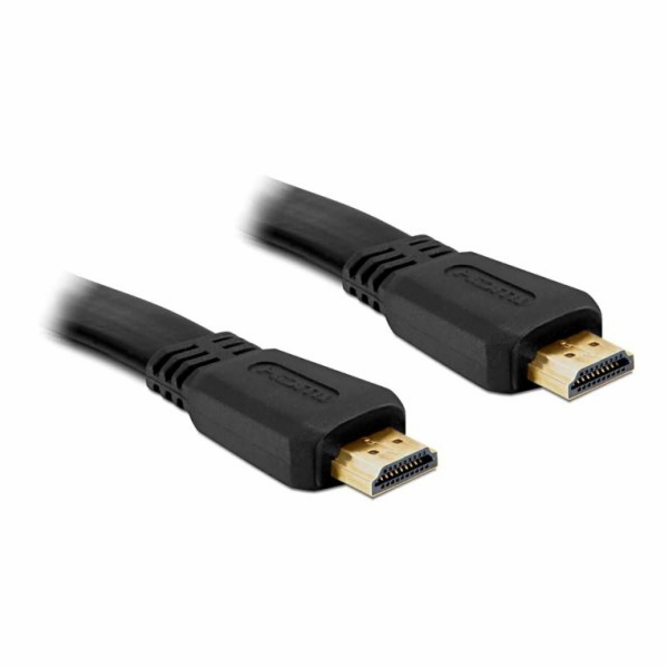 Delock HDMI 1.4 kabel A/A samec/samec, plochý, délka 3 metry
