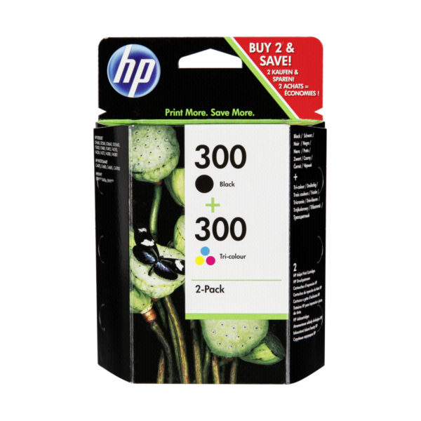 CN637EE HP kombinované balenie čiernej a trojfarebnej kaz...