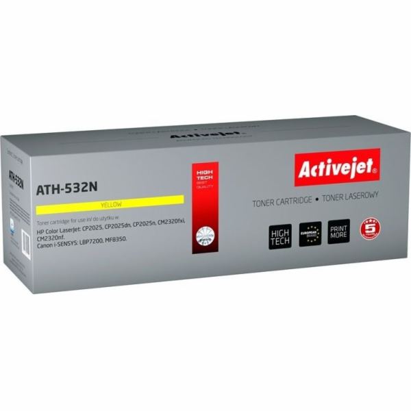 Activejet ATH-532N (náhrada za HP 304A CC532A, Canon CRG-...