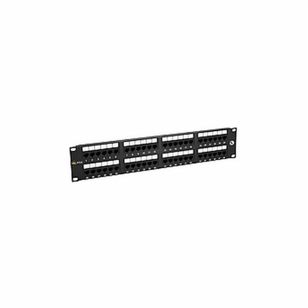 Solarix SX48-5E-UTP-BK 19" Patch panel Solarix 48 x RJ45 ...
