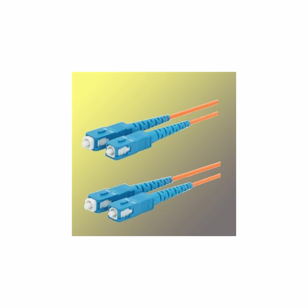 Optický patchkabel duplex SC-SC, 50/125 um MM, 5 m, OM2