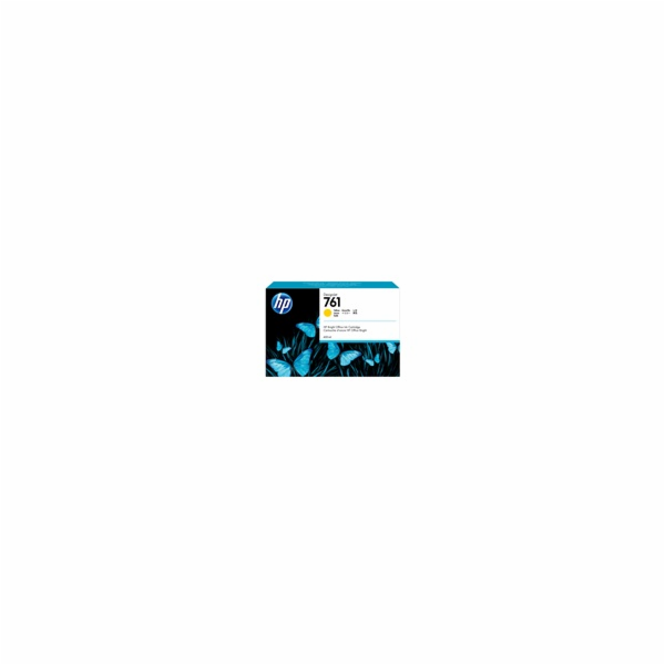 HP 761 Yellow DJ Ink Cart, 400 ml, CM992A