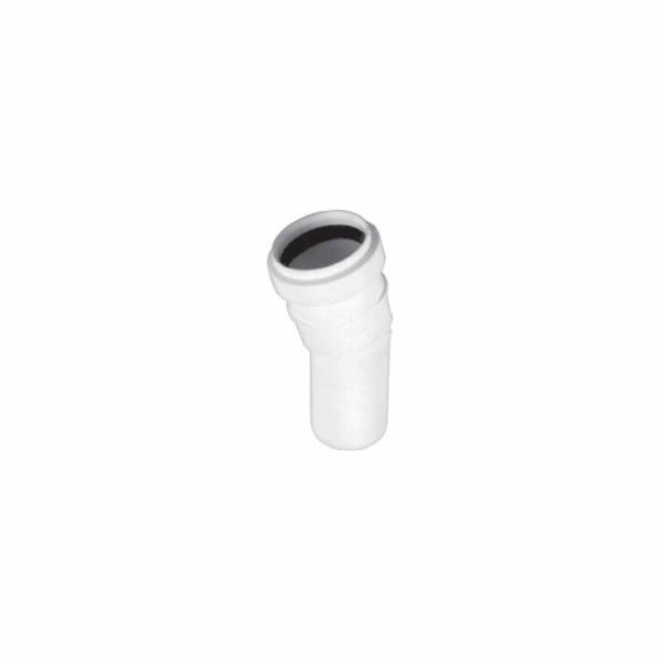 Vnitřní kanalizační koleno HTplus, O 32 mm, 67°, bílé