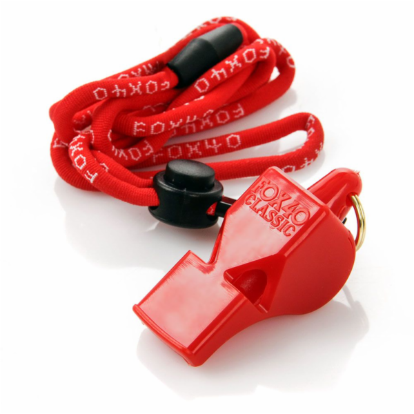 Fox40 Píšťalka s provázkem Fox 40 Classic Red (38083)