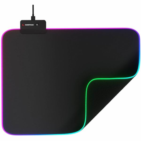 RAMPAGE HERNÍ PODLOŽKA RGB LED 252X328X3MM