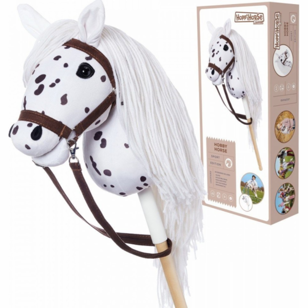 Tootiny Hobby kůň HOPPIHORSE A3 Leopard - bílý, malá tara...