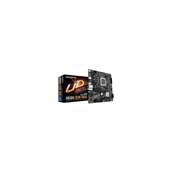 GIGABYTE MB Sc LGA1700 H610M D3W, Intel H610, 2xDDR4, 1xD...