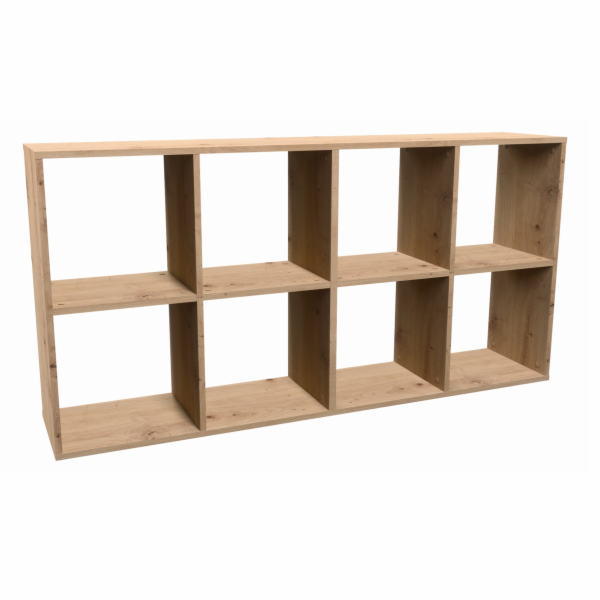 Topeshop MALAX 2X4 ARTISAN knihovna do obývacího pokoje