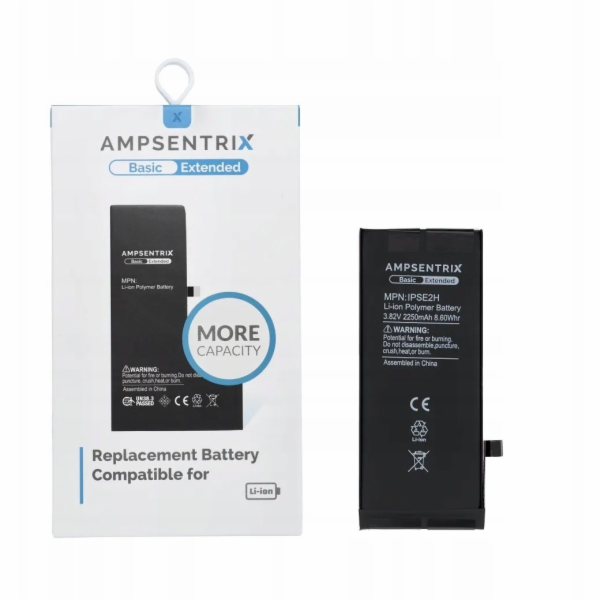 Inne Baterie AmpSentrix Basic pro iPhone SE 2020 (zvýšená...