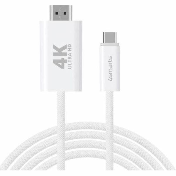 Adidas 4smarts USB-C - HDMI kabel 2 m bílý (540955)