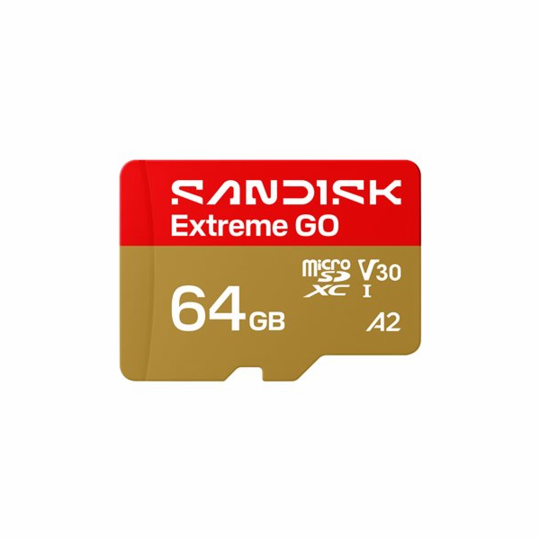 SanDisk Extreme Go - Pametová karta flash - 64 GB - A2 / ...