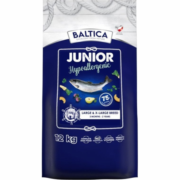 BALTICA Excellent Hypoallergenic Junior L/XL Salmon - suc...