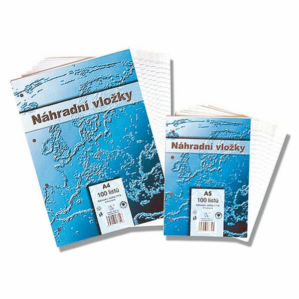 Vložky do záznamníků linkované  A6  3x10
