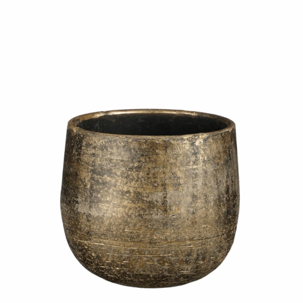 Hrnec Mica Marcus 1155655, keramika, O 18 cm, bronz