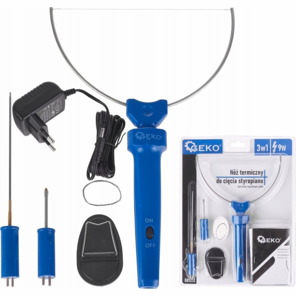 Geko TEPELNÝ NŮŽ NA ŘEZÁNÍ STYROPĚNU 3v1 9W GEKO