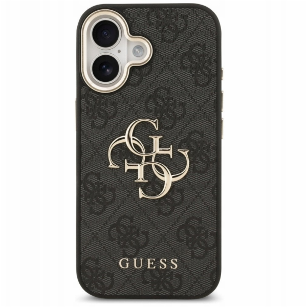 Guess PU Leather 4G Metal Logo Gold Frame kryt iPhone 17 ...