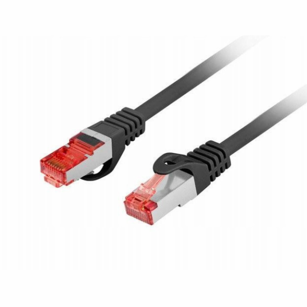 Lanberg Patchcord cat.6 s/ftp lszh cu 15m černý, schválen...