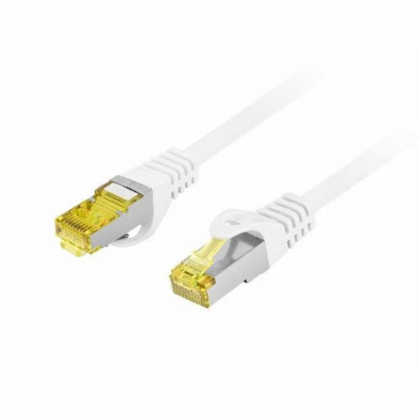 Lanberg Patchcord cat.6a s/ftp lszh cu 5m bílý, fluke, sc...