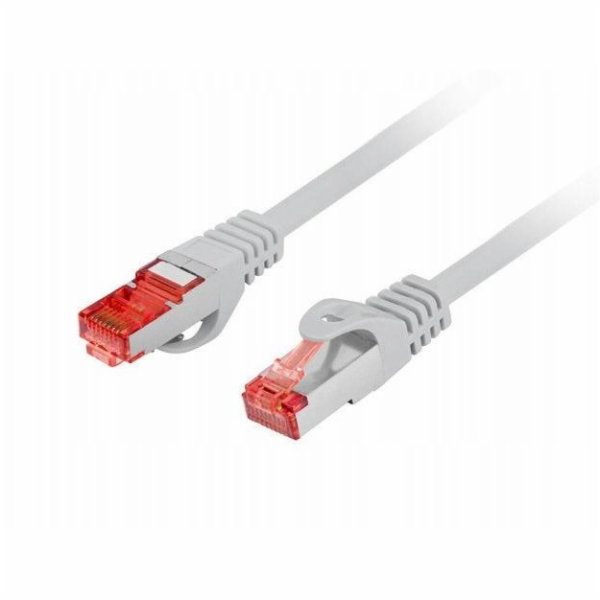 Lanberg Patchcord cat.6 s/ftp lszh cu 15m šedý, schválený...