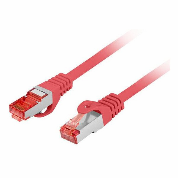 Lanberg Patchcord cat.6 s/ftp lszh cu 20m červený, schvál...