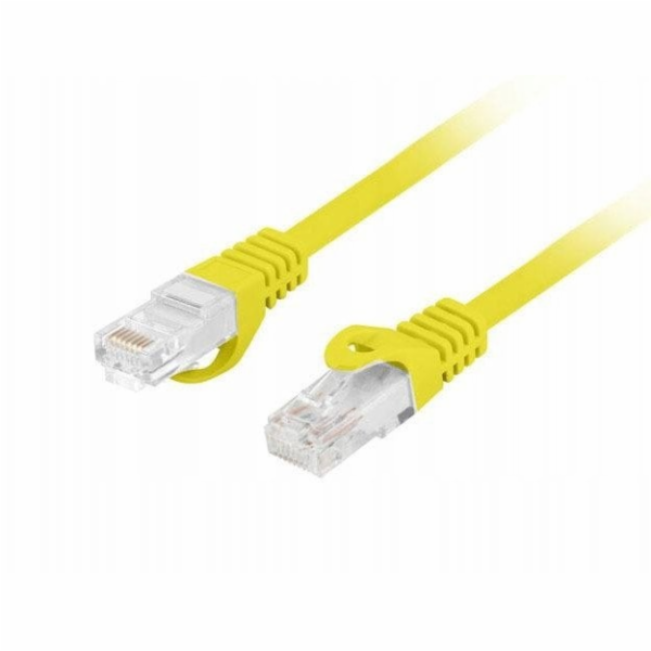 Lanberg Patchcord cat.6 UTP LSZH cu 0,5m žlutý, fluoresce...
