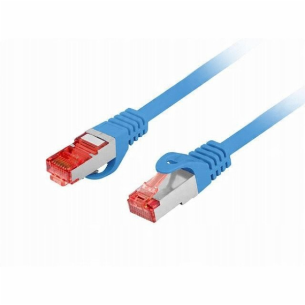 Lanberg Patchcord cat.6 s/ftp lszh cu 1,5m modrý, schvále...