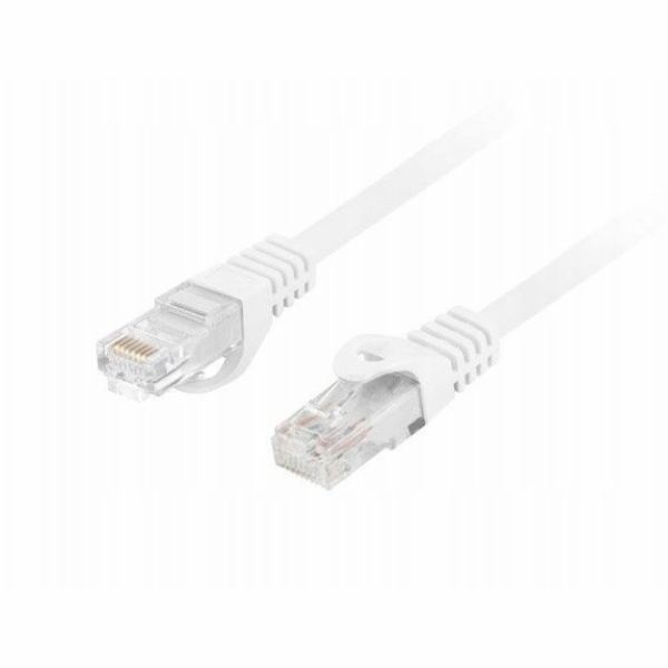 Lanberg Patchcord cat.6 UTP LSZH cu 0,5m bílý, fluke, sch...