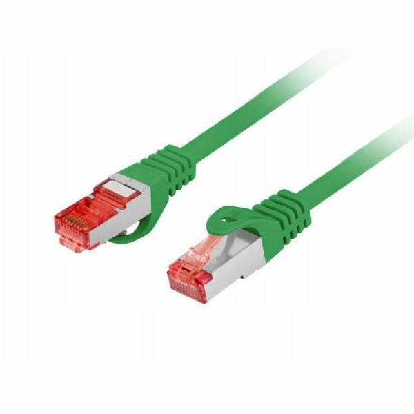 Lanberg Patchcord cat.6 s/ftp lszh cu 20m zelený, schvále...