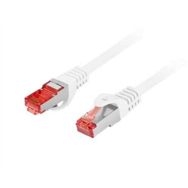 Lanberg Patchcord cat.6 s/ftp lszh cu 1,5m bílý, fluke sc...