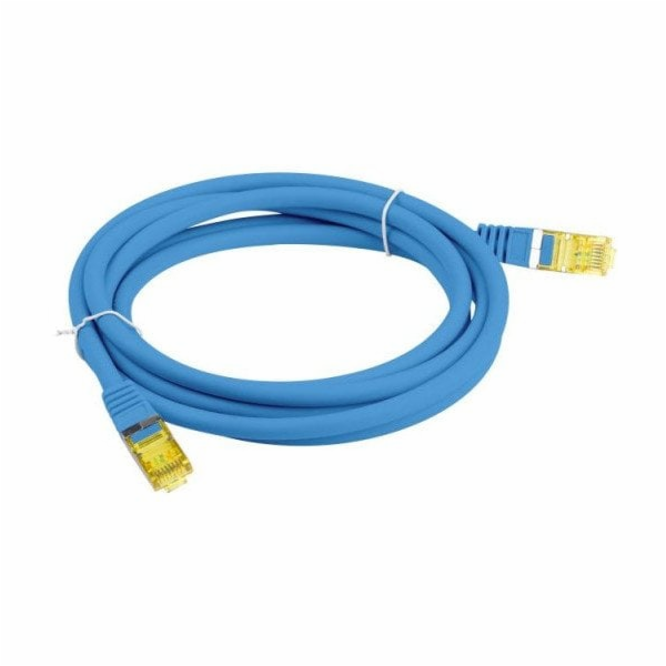 Lanberg Patchcord cat.6a s/ftp lszh cu 10m modrý, schvále...