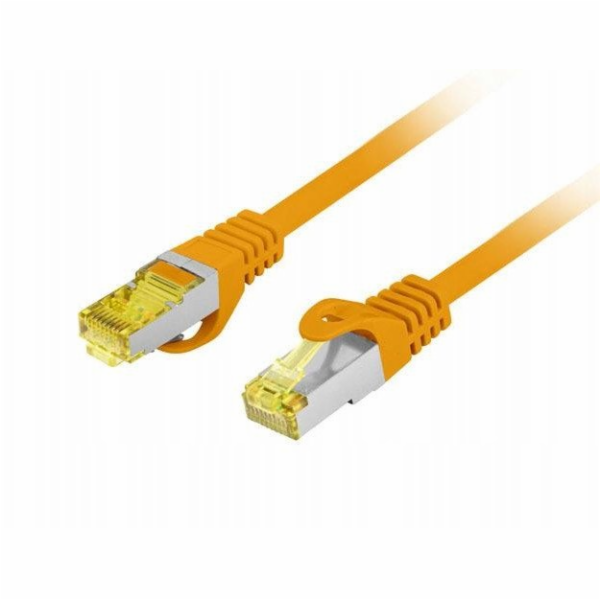 Lanberg Patchcord cat.6a s/ftp lszh cu 0,25m oranžový, sc...