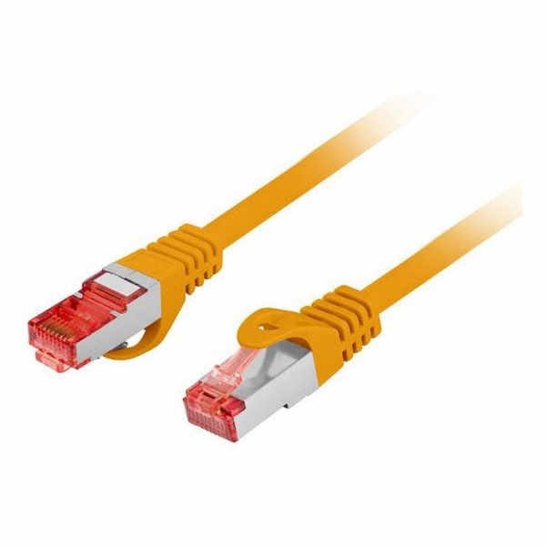 Lanberg Patchcord cat.6 s/ftp lszh cu 20m oranžový, schvá...