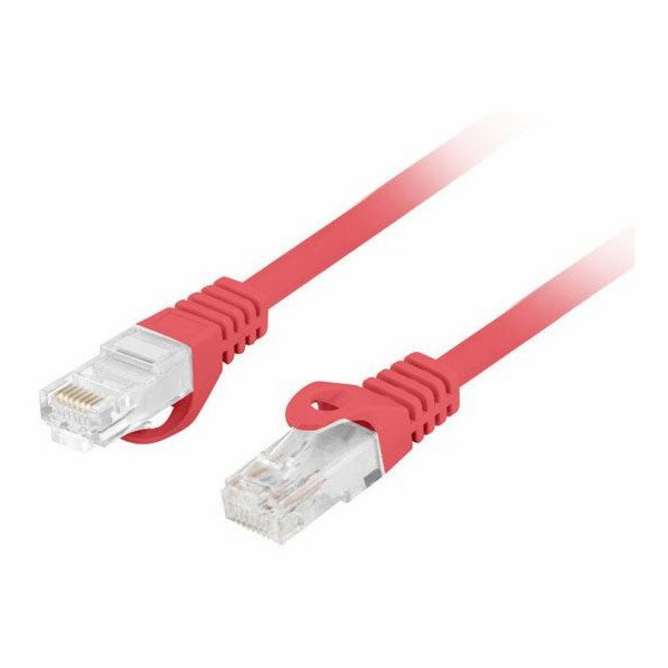 Lanberg Patchcord cat.6 UTP LSZH cu 20m červený, schválen...